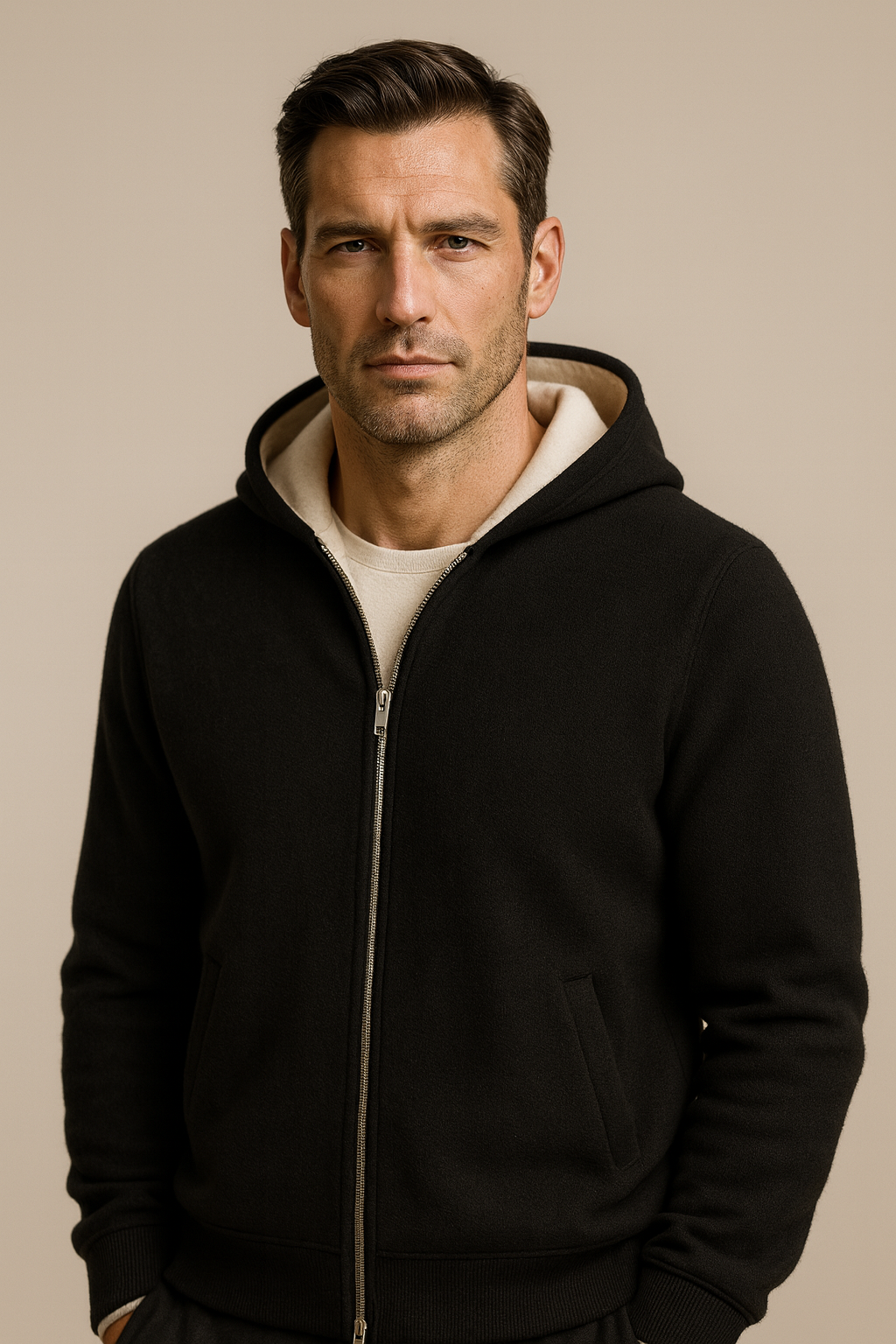 Novaro Hooded Zip Knit