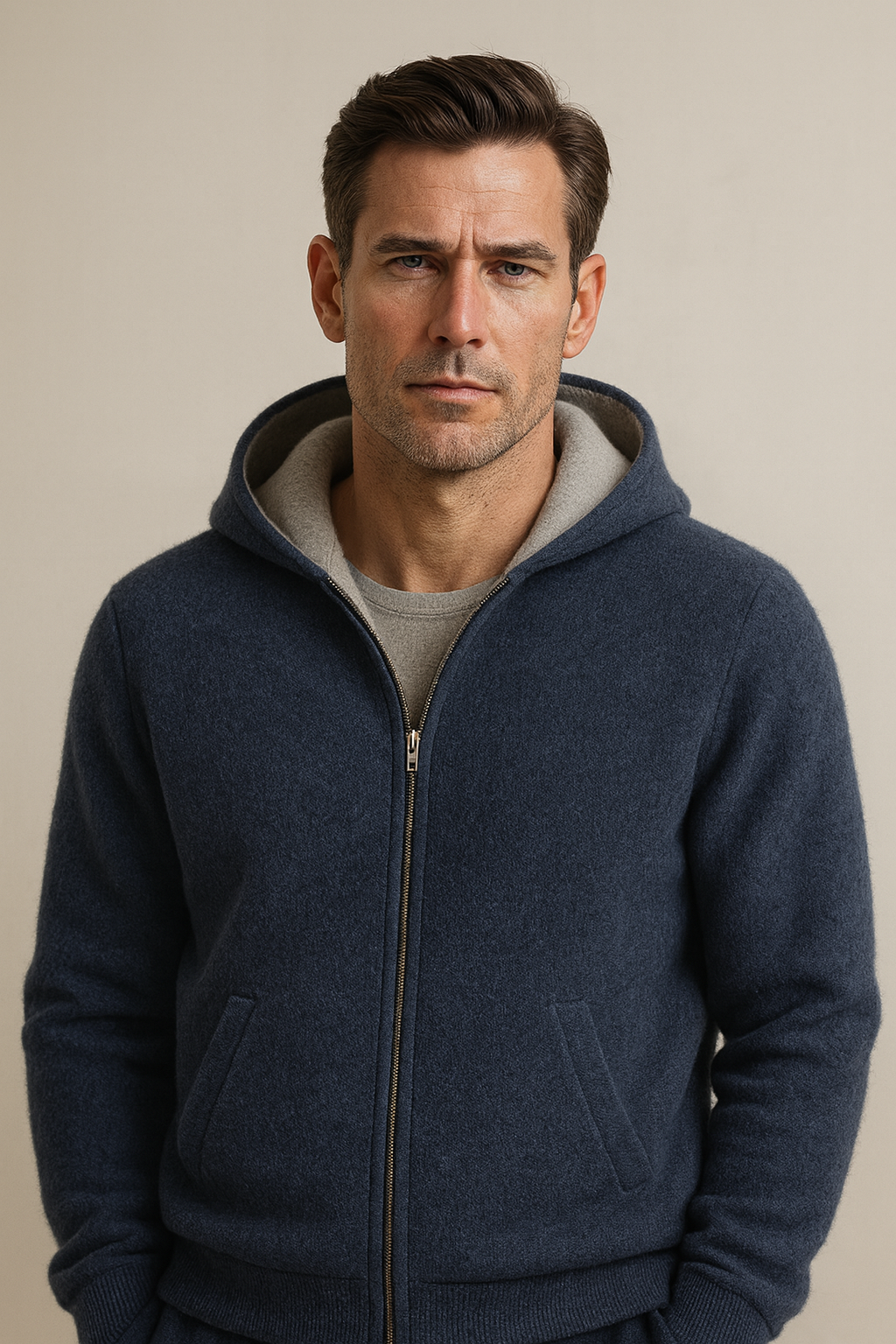Novaro Hooded Zip Knit