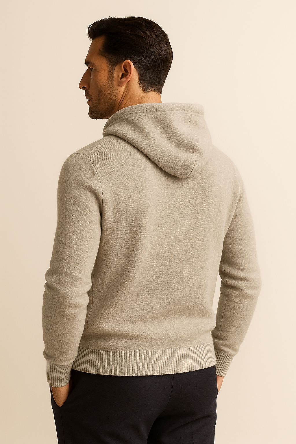 Taviano Hooded Knit Grey