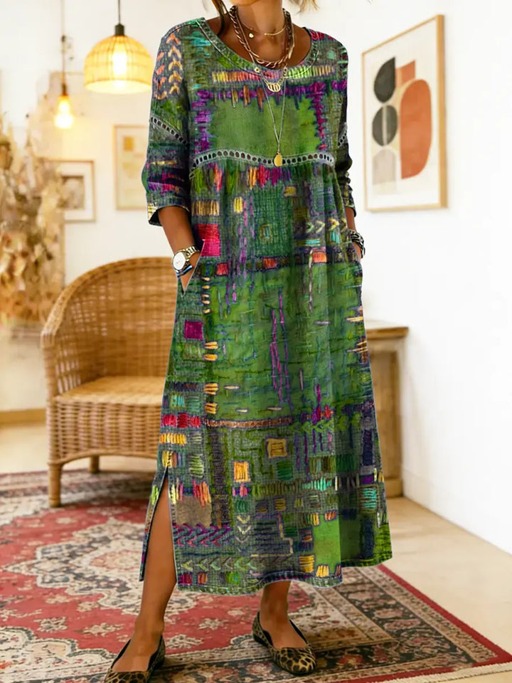 Zafira | Print Boho Maxi Dress