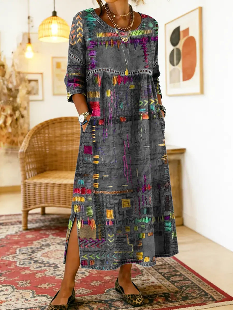 Zafira | Print Boho Maxi Dress