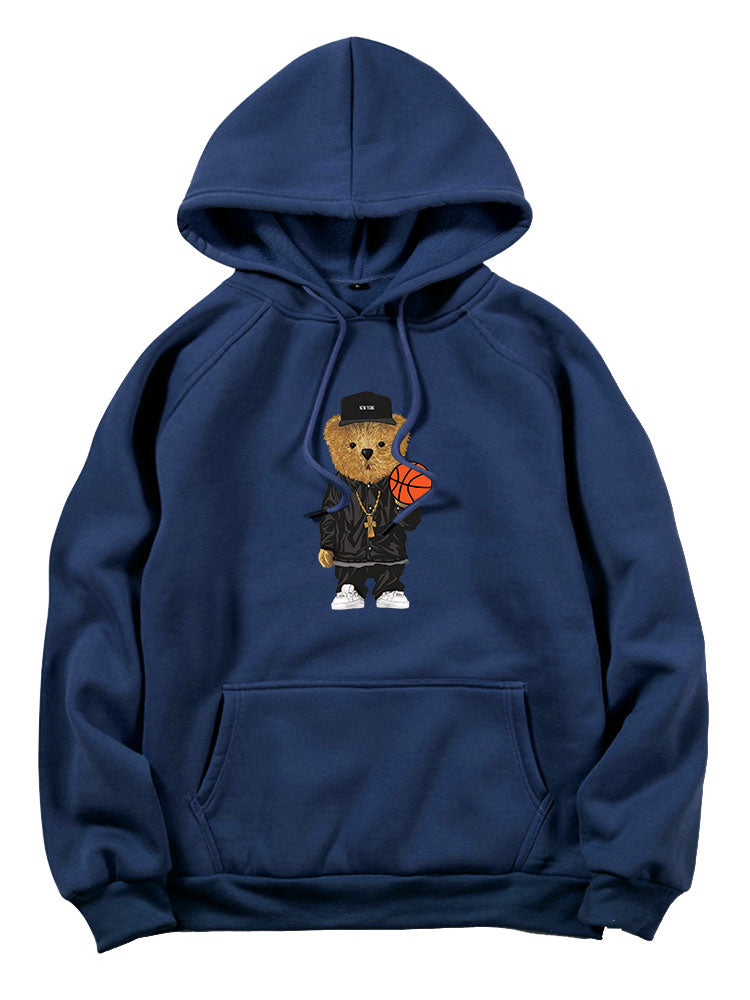 Basketbalbeer Print Hoodie & Joggingbroek