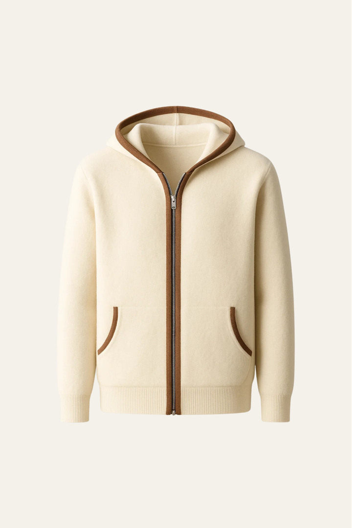Jack l Sorano Hooded Cardigan Cream