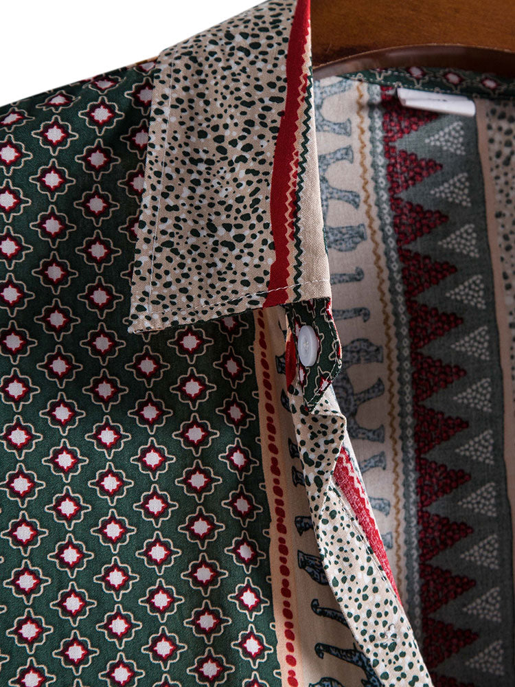 Olifant Geometrische Print Shirt
