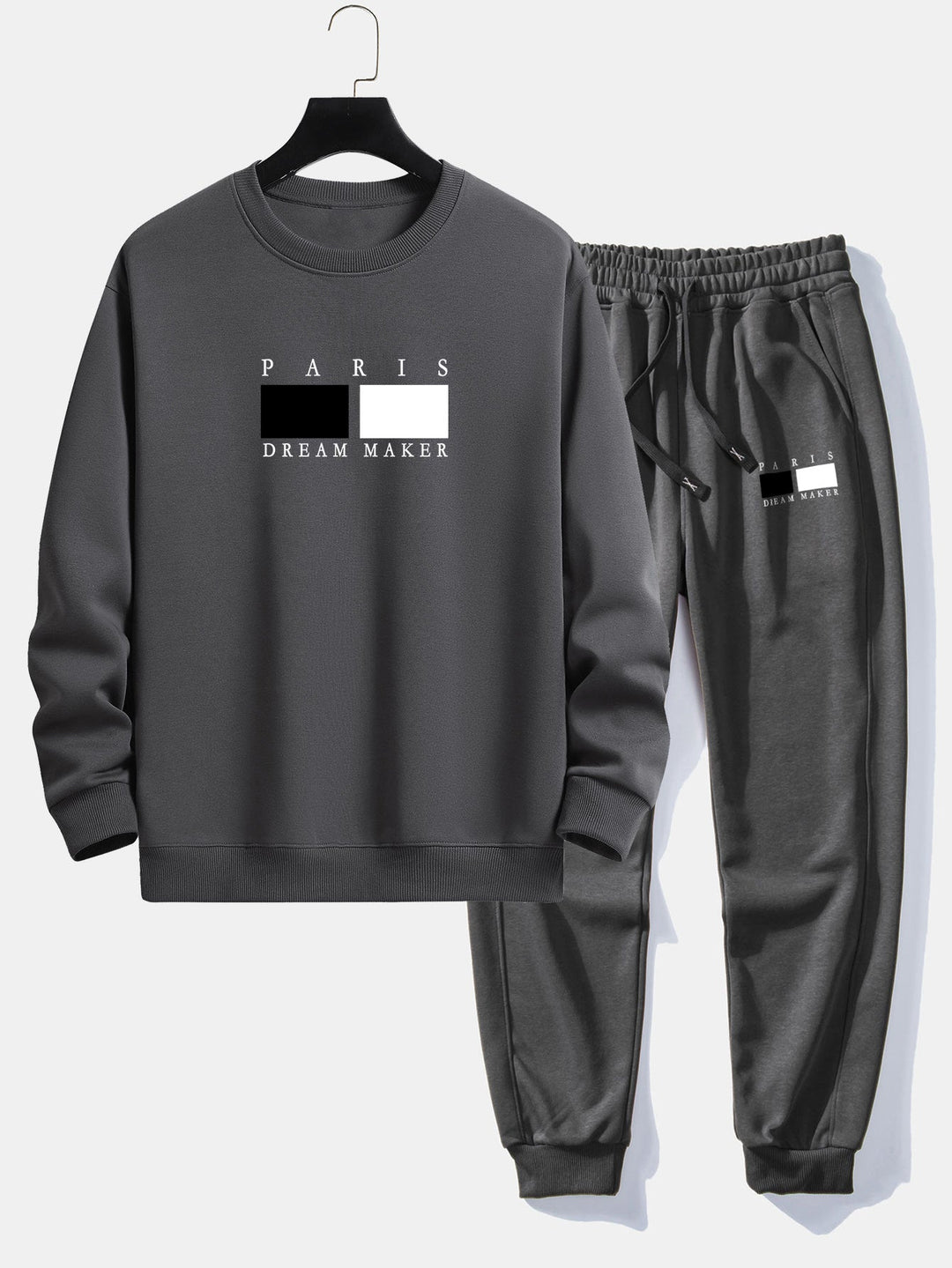 Paris Dream Maker Print Relax Fit Crew Neck Sweatshirt & Joggingbroek