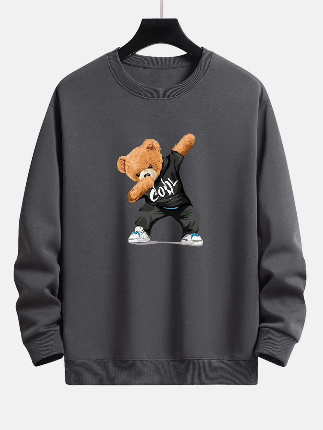 Cool Bear Print Relax Fit Crew Neck Sweatshirt & Joggingbroek