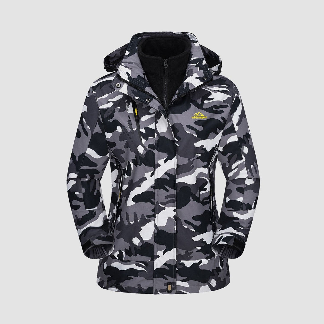 Gusta l Waterproof Winter Coat, Fleece Lined, Hooded Ski & Hiking Jacket