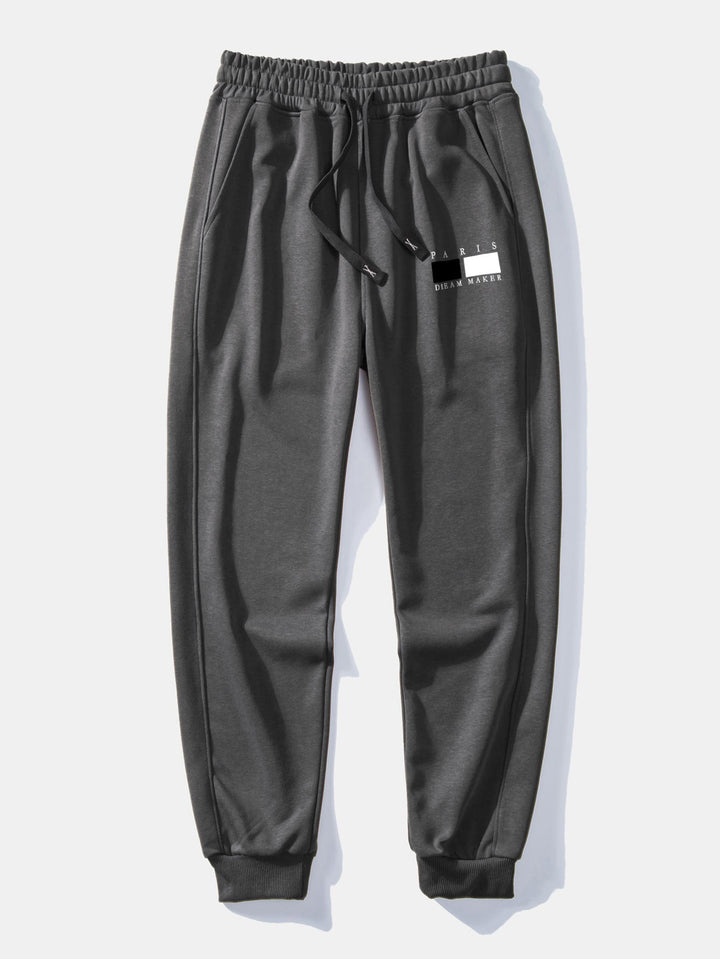 Paris Dream Maker Print Relax Fit Crew Neck Sweatshirt & Joggingbroek