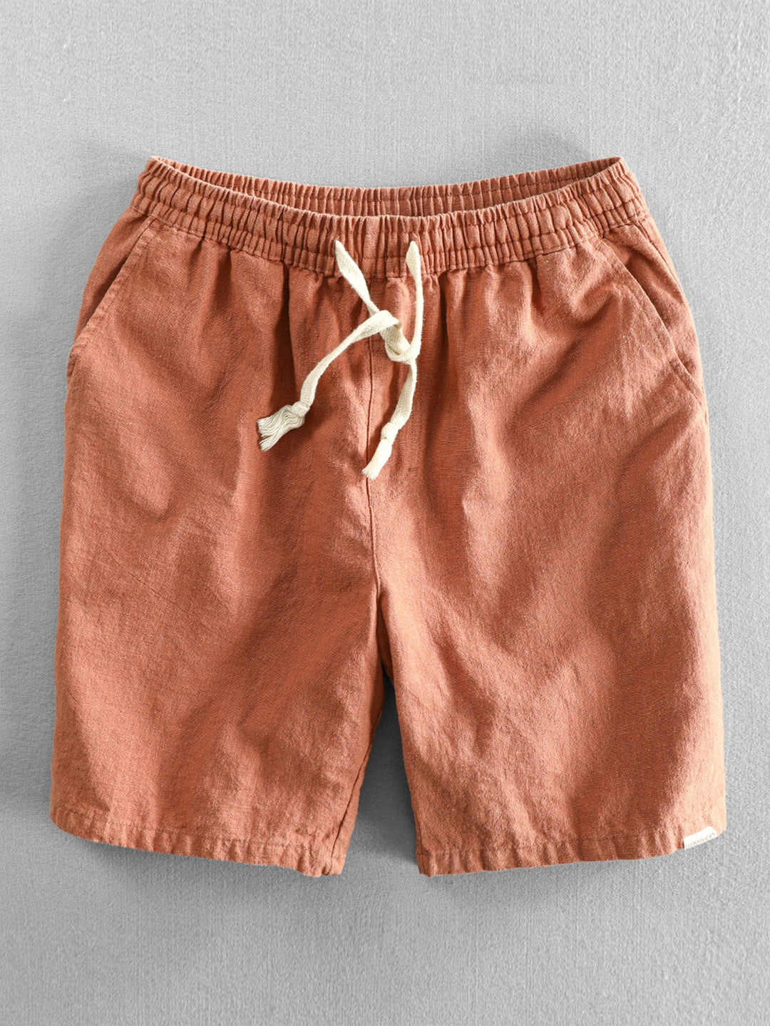 Geometrisch Jacquard Cubaanse Shirt & Linnen Katoen Mix Shorts