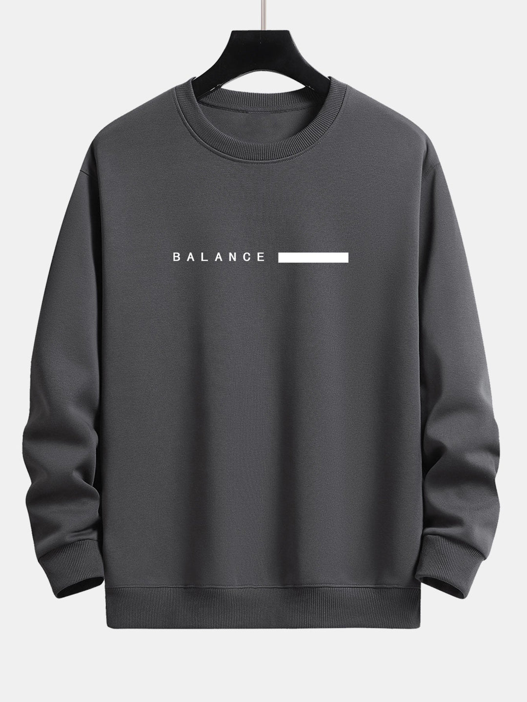 Balance Stripe Print Relax Fit Crew Neck Sweatshirt & Joggingbroek