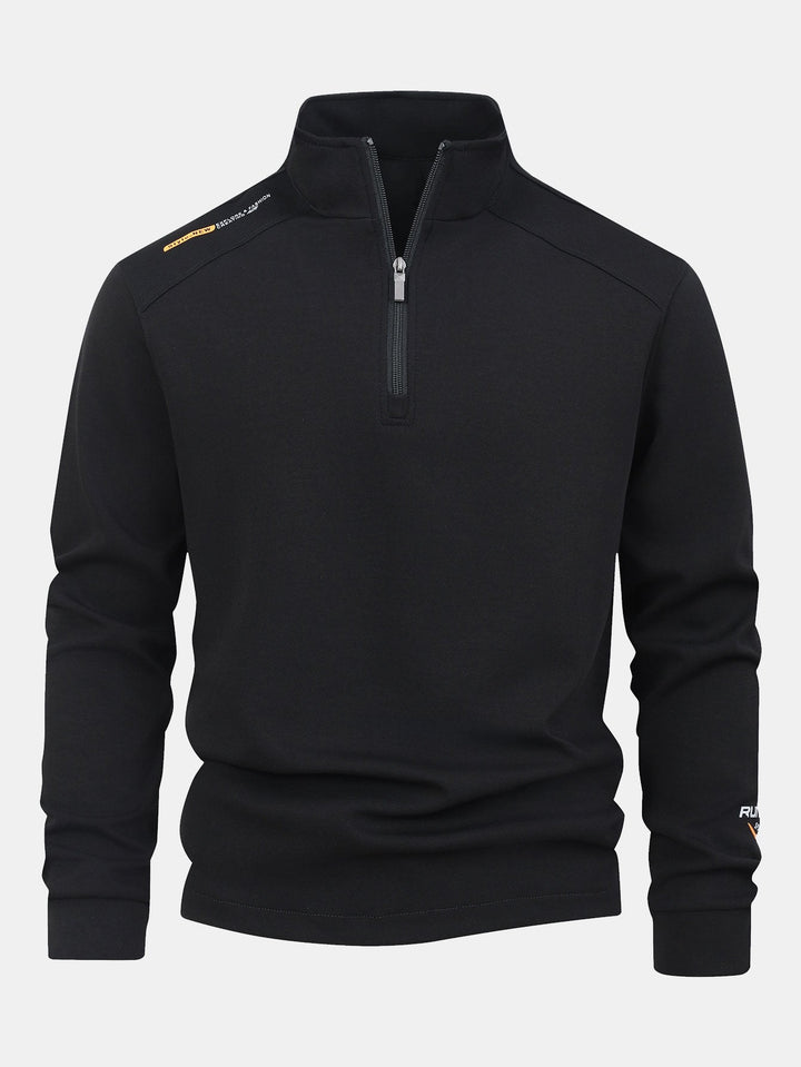Sweatshirt met kwartrits