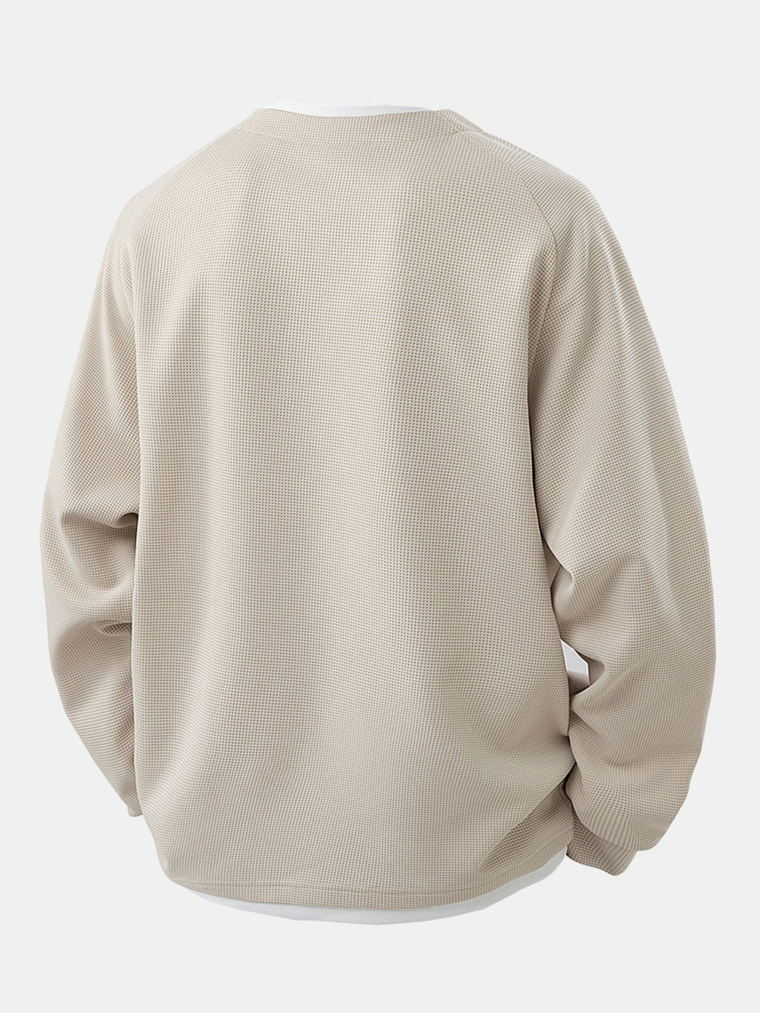 Raglanmouw 2-in-1 Wafel T-shirt