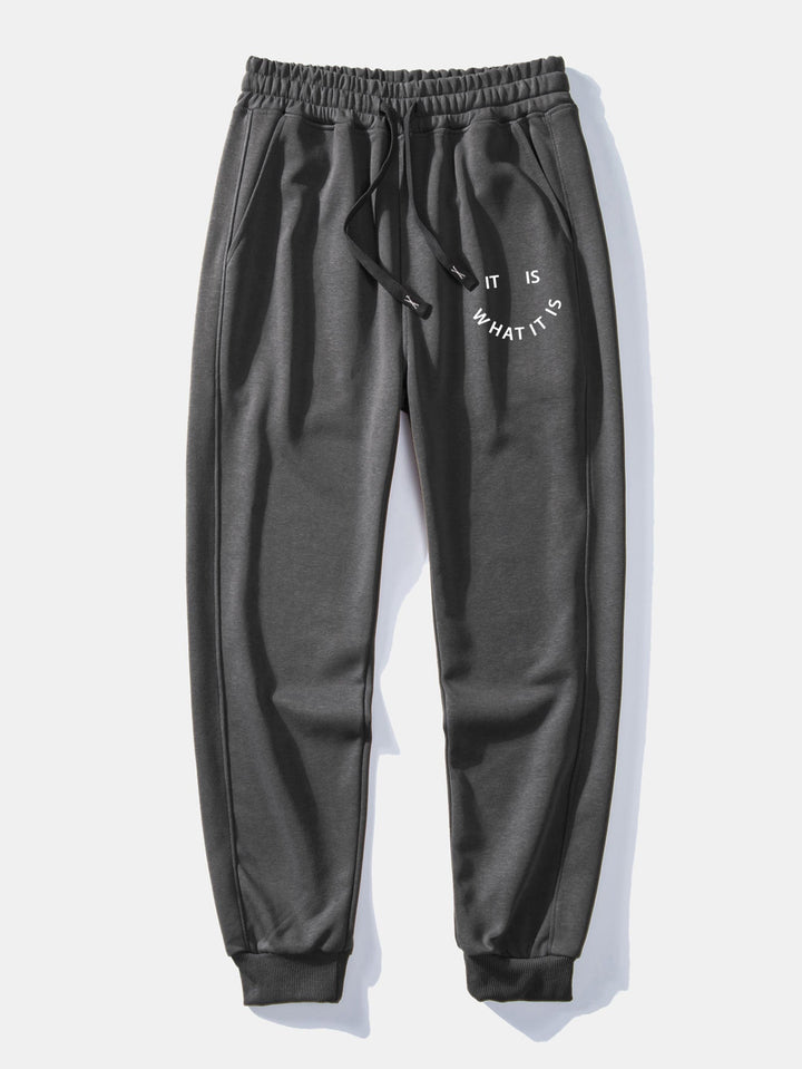 It Is What It Is Print Relax Fit Hoodie & Joggingbroek