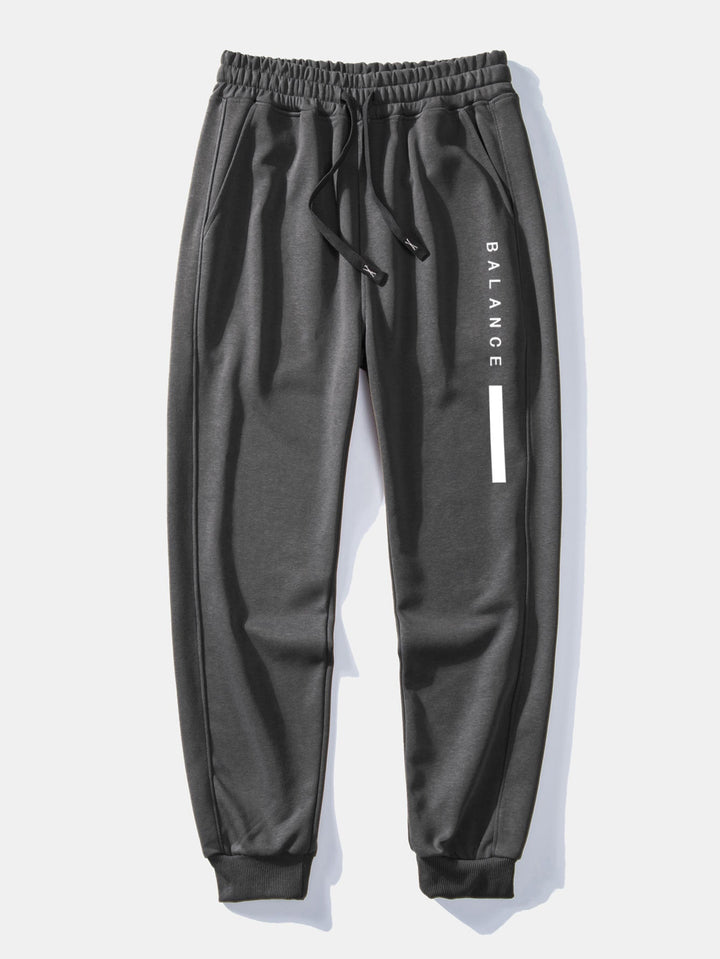 Balance Stripe Print Relax Fit Crew Neck Sweatshirt & Joggingbroek