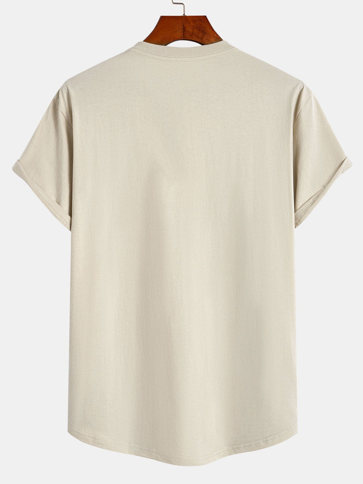 Tokyo Ukiyo-e Print Katoenen Boog Hem T-Shirt