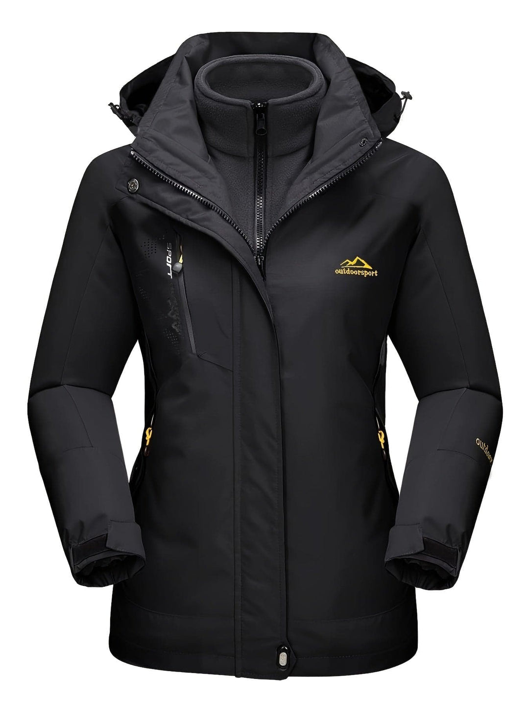 Gusta l Waterproof Winter Coat, Fleece Lined, Hooded Ski & Hiking Jacket