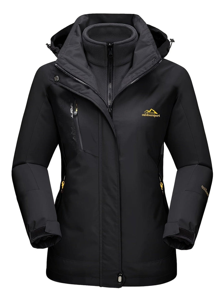 Gusta l Waterproof Winter Coat, Fleece Lined, Hooded Ski & Hiking Jacket