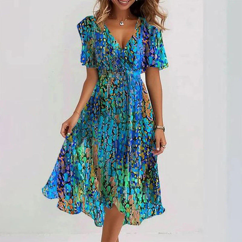 Naomie™ - Elegant Flowing Midi Dress