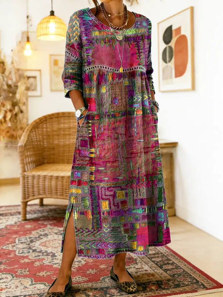 Zafira | Print Boho Maxi Dress