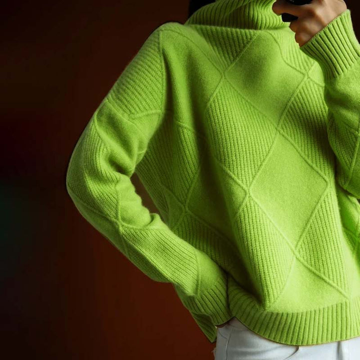 Talbot | Textured Turtleneck Knit Sweater