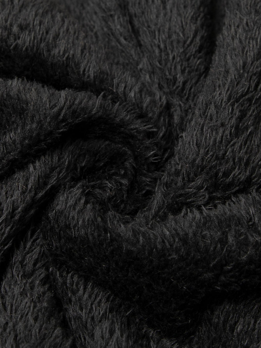 Faux fur coat with zipper