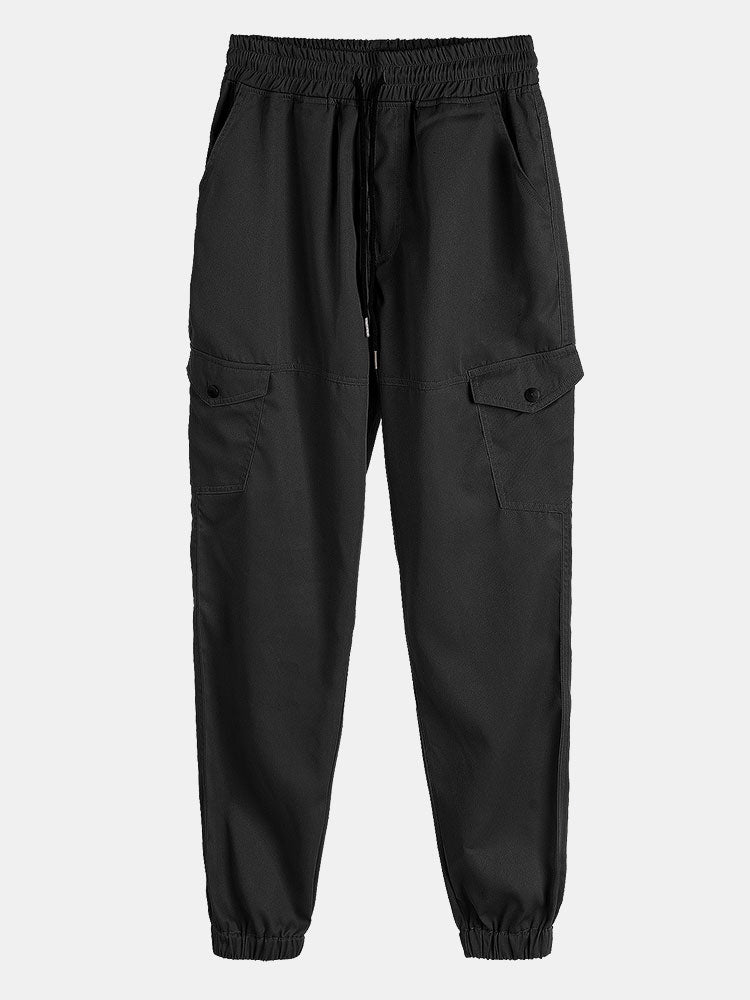 Lange Lijn Textured Hoodie Sweater & Chino Cargo Jogger Broek