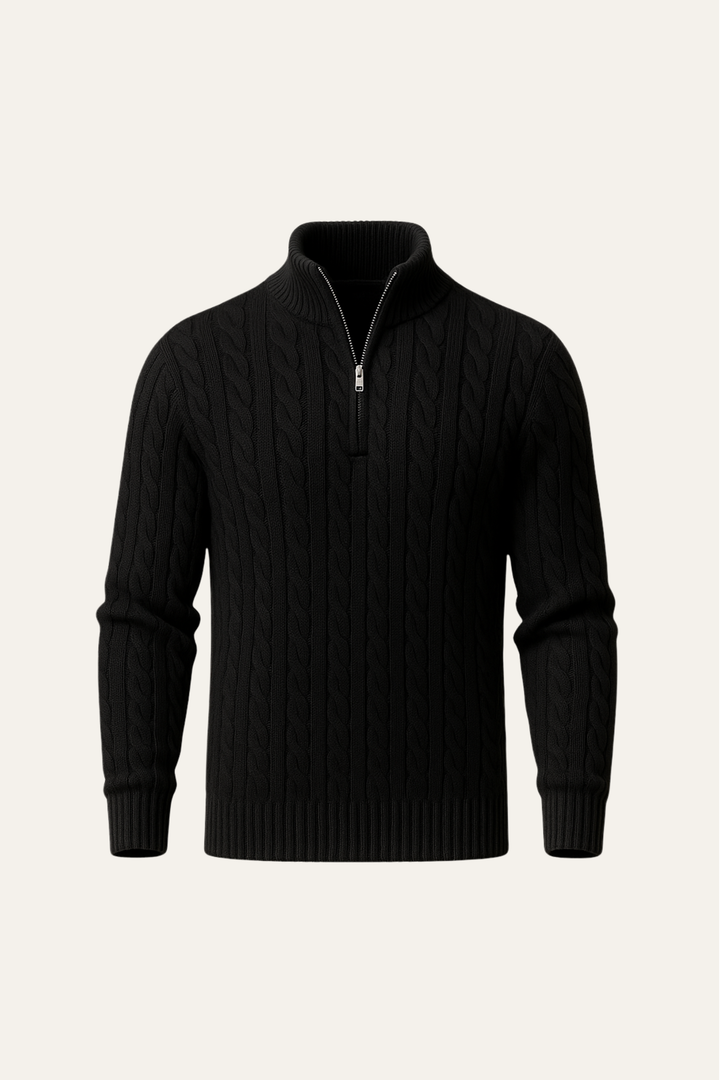 Medici Cable Knit Black