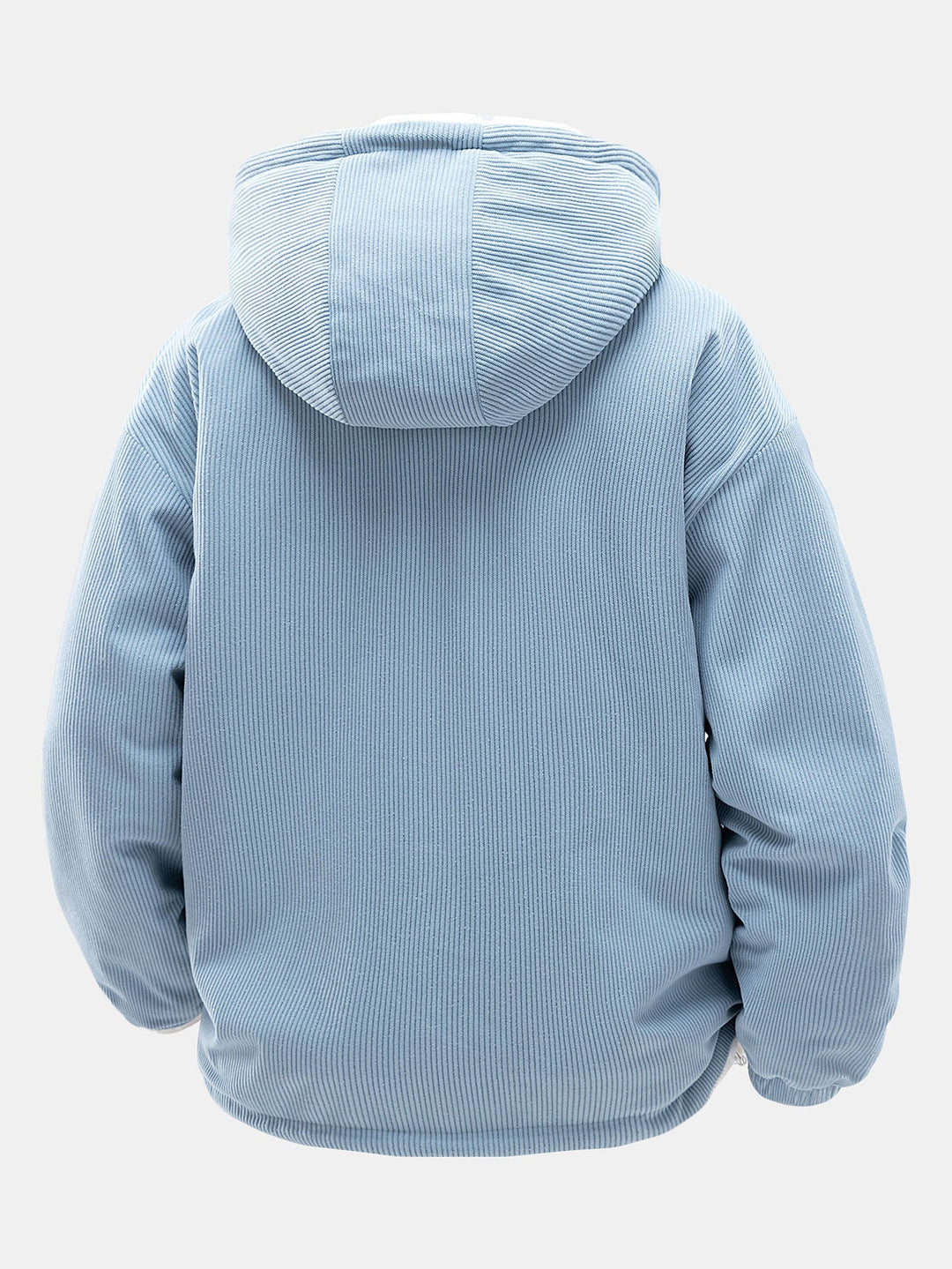 Teddy corduroy reversible jacket with hood