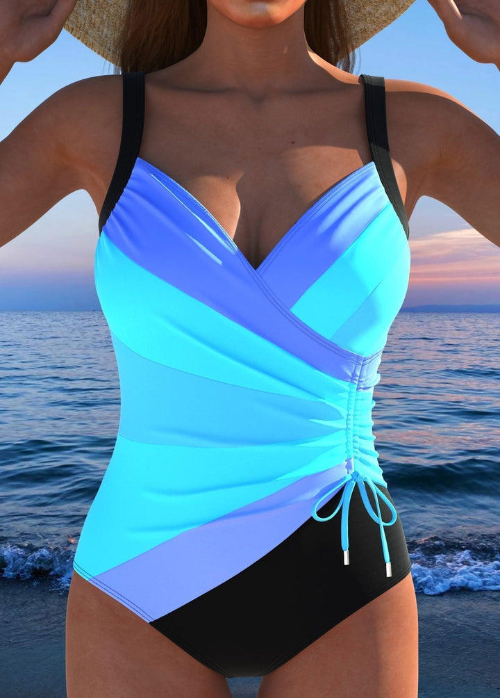 Éloria™ | Elegant Colorful Print Swimsuit
