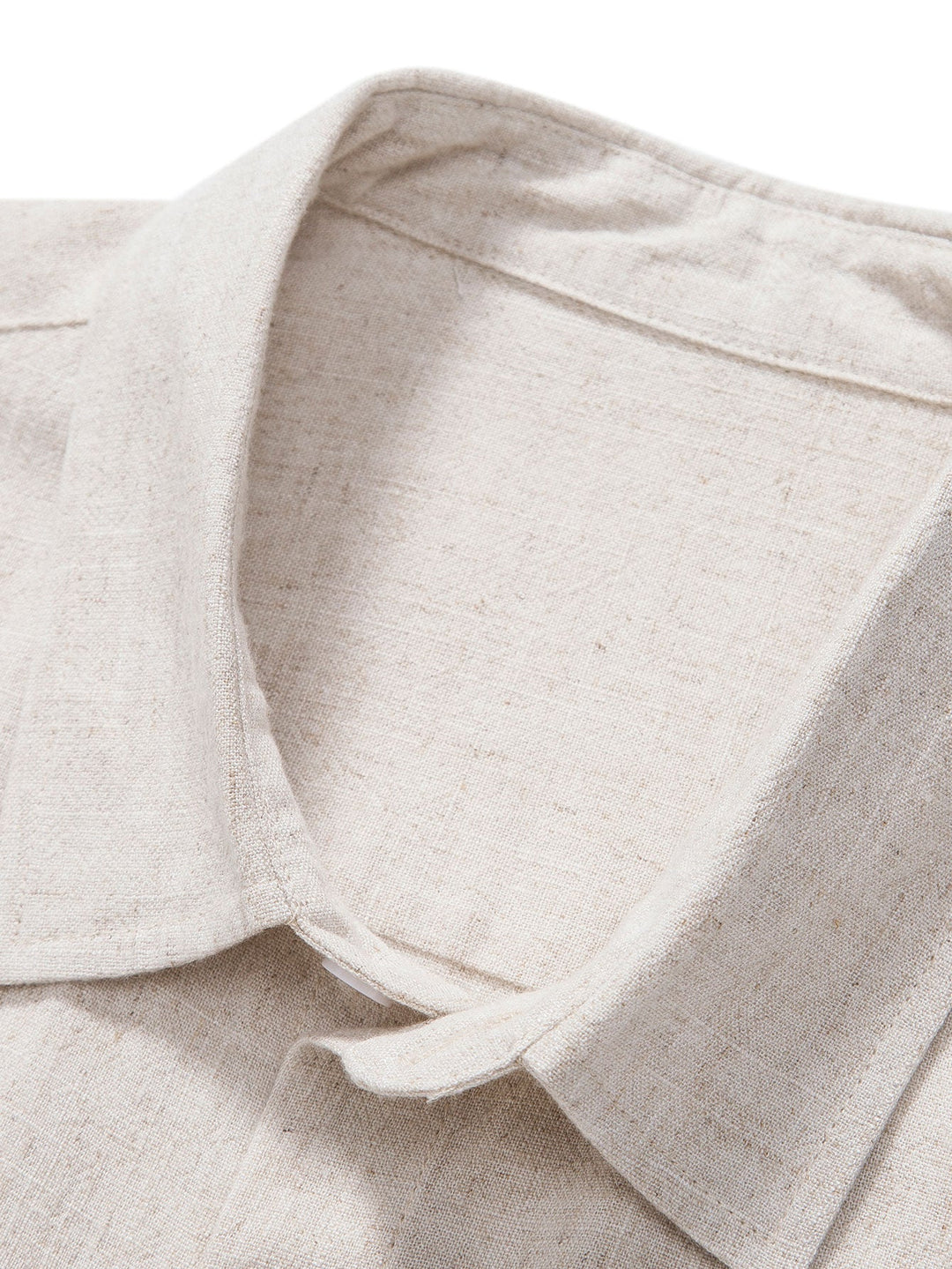 Linen Rayon Shirt & Straight-Leg Linen Pants