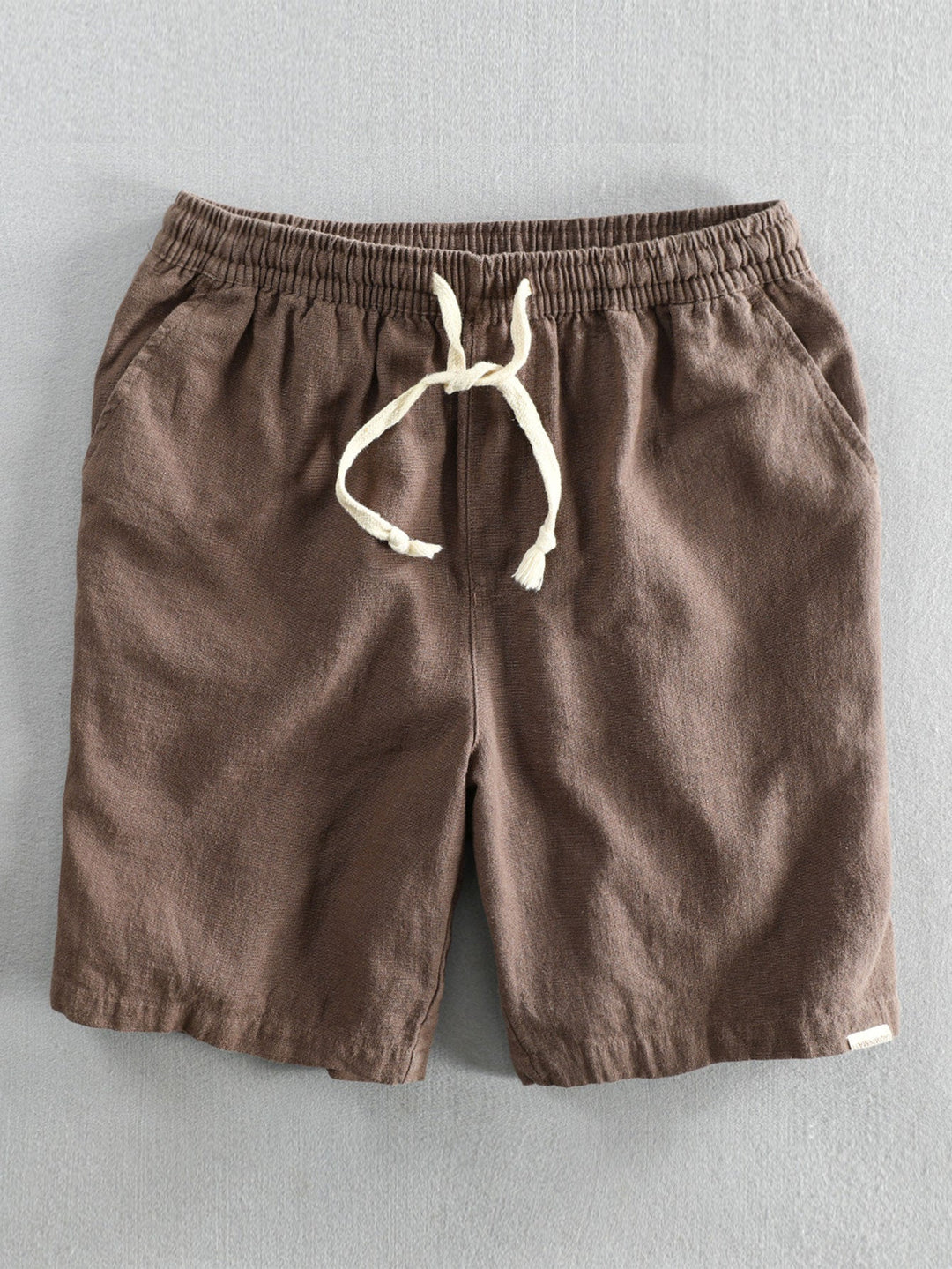 Korte Mouw Geometrisch Textuur Cuban Shirt & Linnen Katoen Mix Shorts