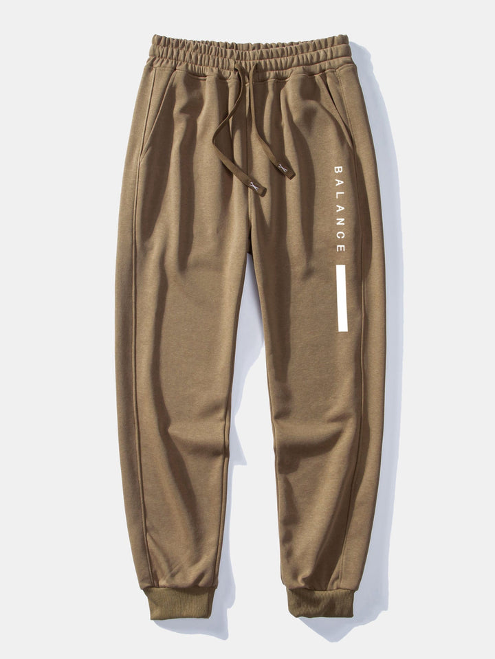 Balance Stripe Print Relax Fit Crew Neck Sweatshirt & Joggingbroek