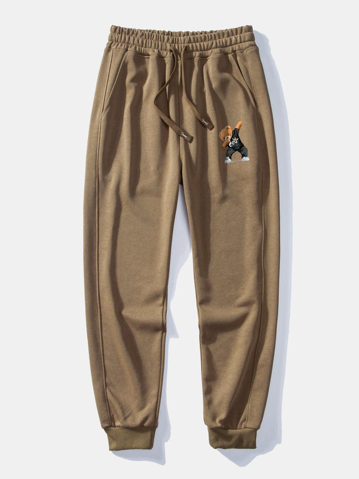 Cool Bear Print Relax Fit Crew Neck Sweatshirt & Joggingbroek