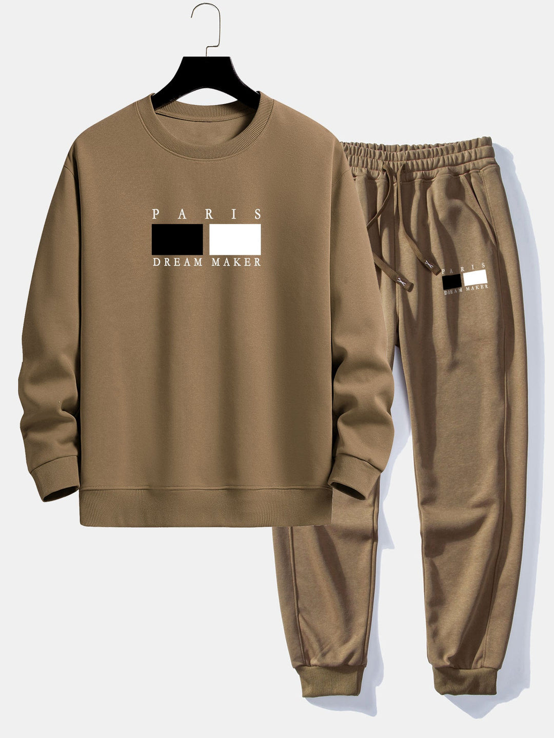 Paris Dream Maker Print Relax Fit Crew Neck Sweatshirt & Joggingbroek