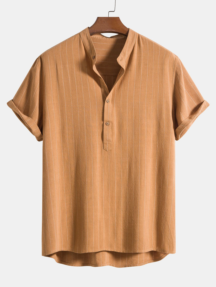 Linen Blend Shirt & Straight Linen Pants