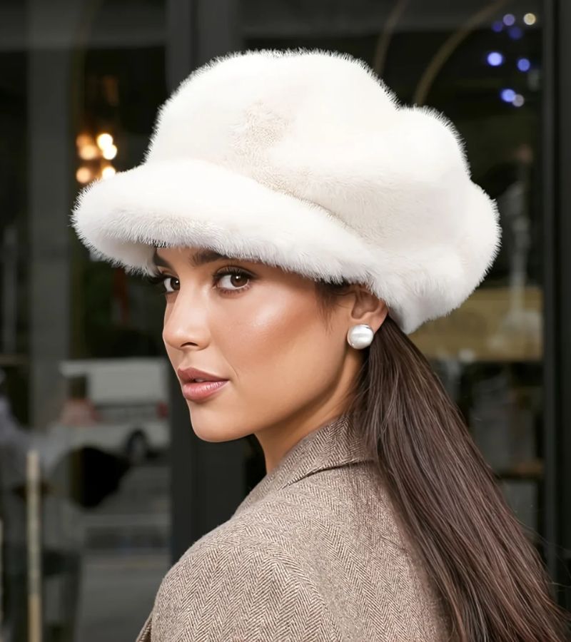 Tallina - Faux Fur Beret Hat