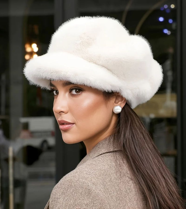 Tallina - Faux Fur Beret Hat
