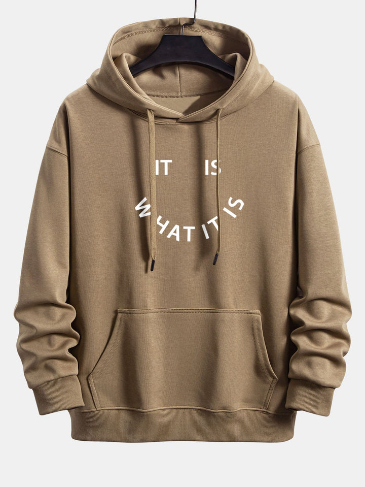 It Is What It Is Print Relax Fit Hoodie & Joggingbroek
