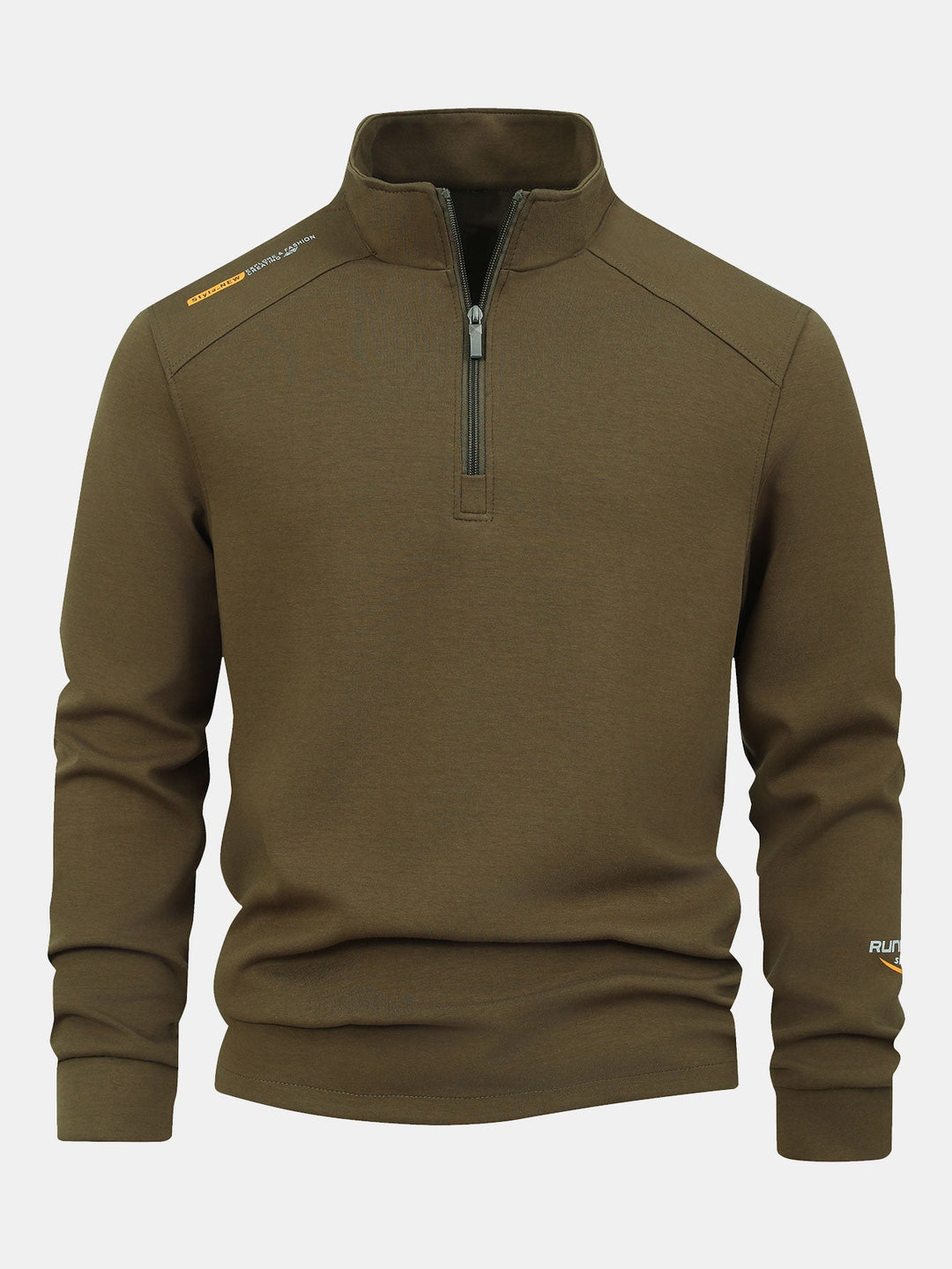 Sweatshirt met kwartrits