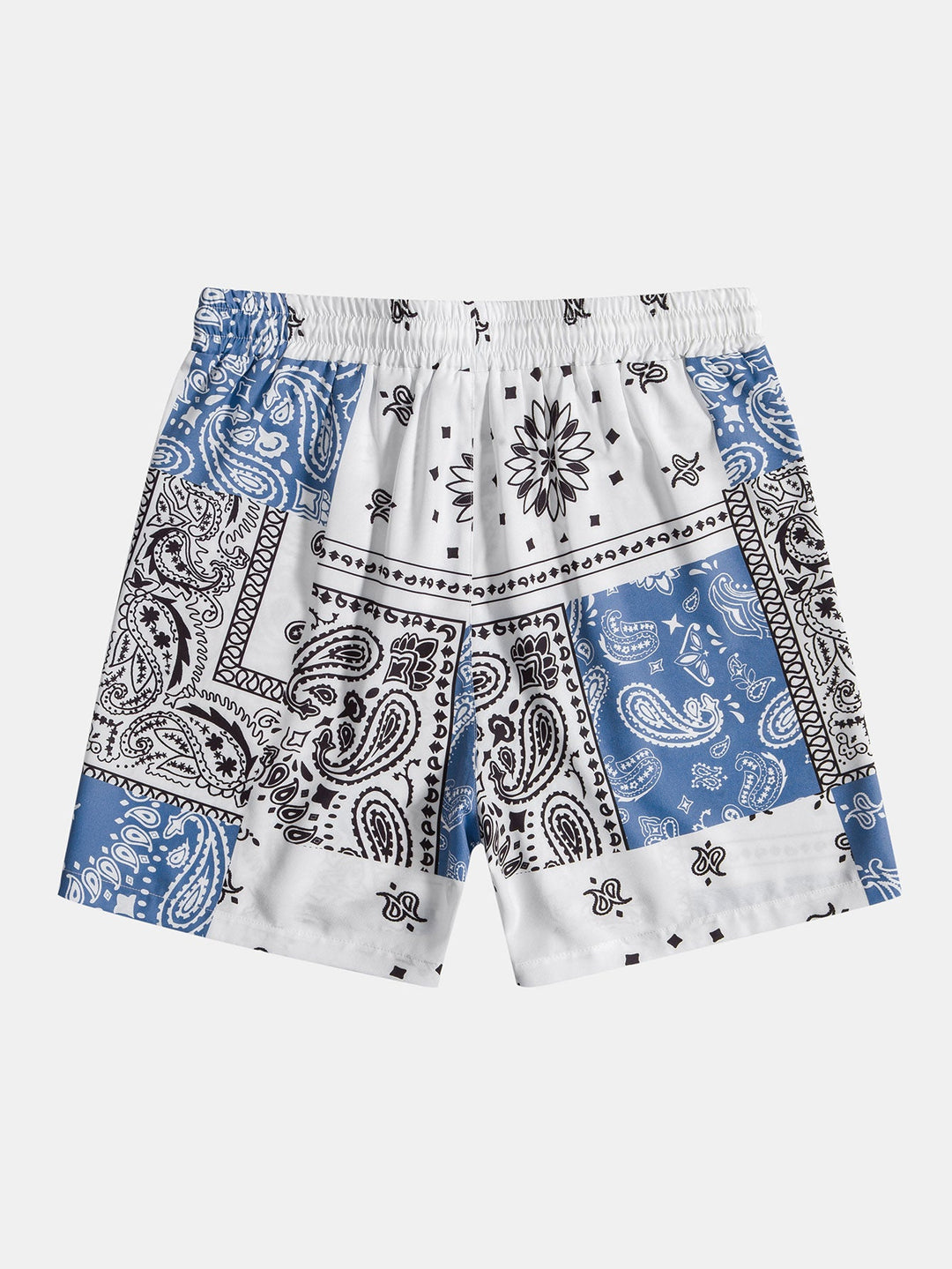 Paisley Print Knop-Up Shirt #Willekeurig Patroon Ontwerp# & Shorts