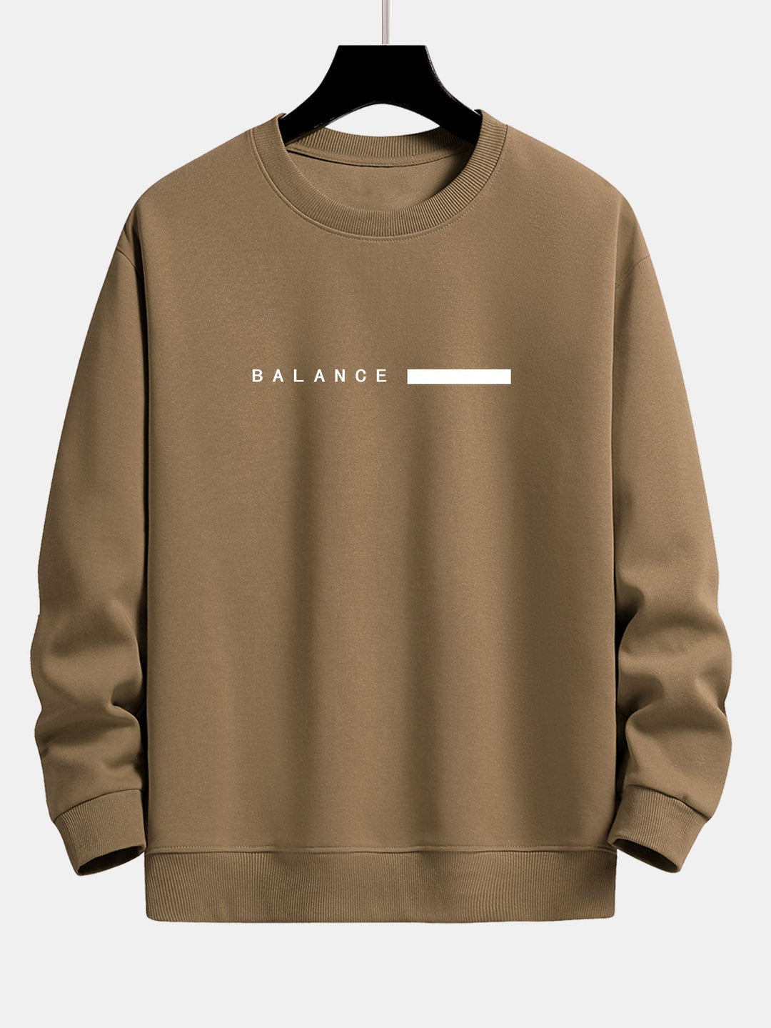 Balance Stripe Print Relax Fit Crew Neck Sweatshirt & Joggingbroek