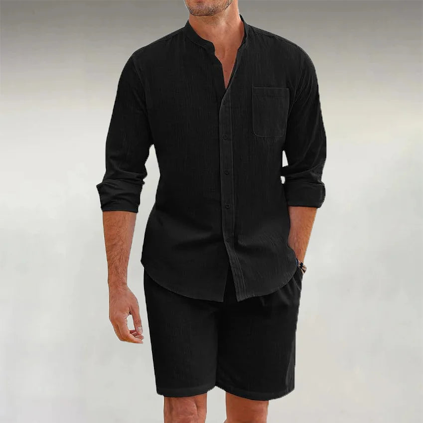 Matteo l Linen Summer Set l Relaxed Shirt & Shorts