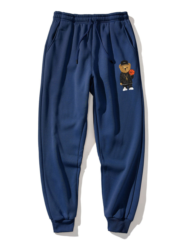 Basketbalbeer Print Hoodie & Joggingbroek