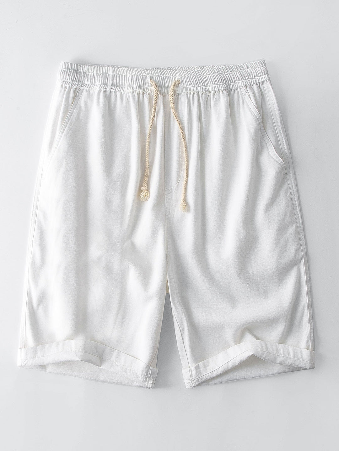 Linen and Rayon Blend Shirt & Linen Cotton Blend 11" Shorts