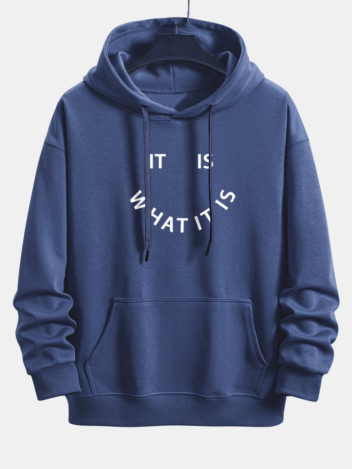 It Is What It Is Print Relax Fit Hoodie & Joggingbroek