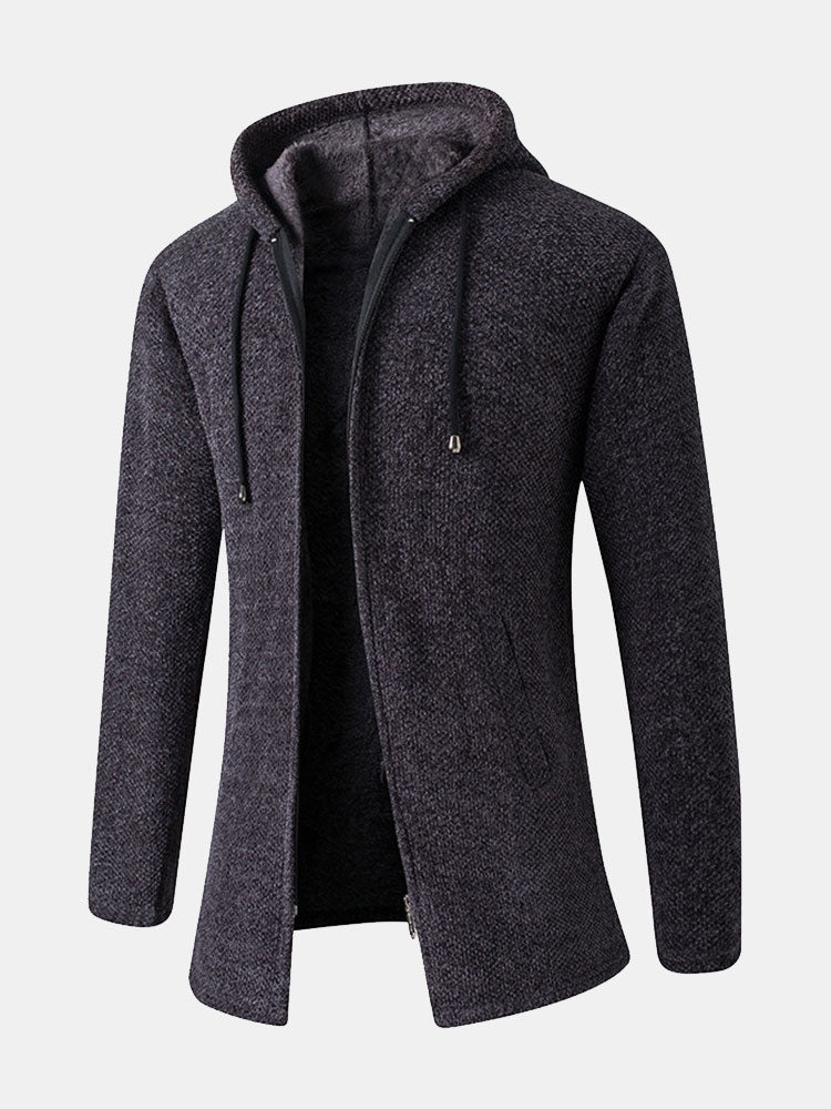 Lange lijn hoodie sweater
