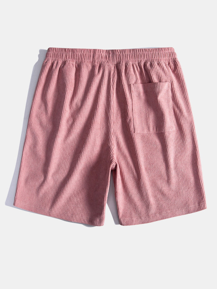 Korte Mouwen Corduroy Cubaanse Shirt & Shorts