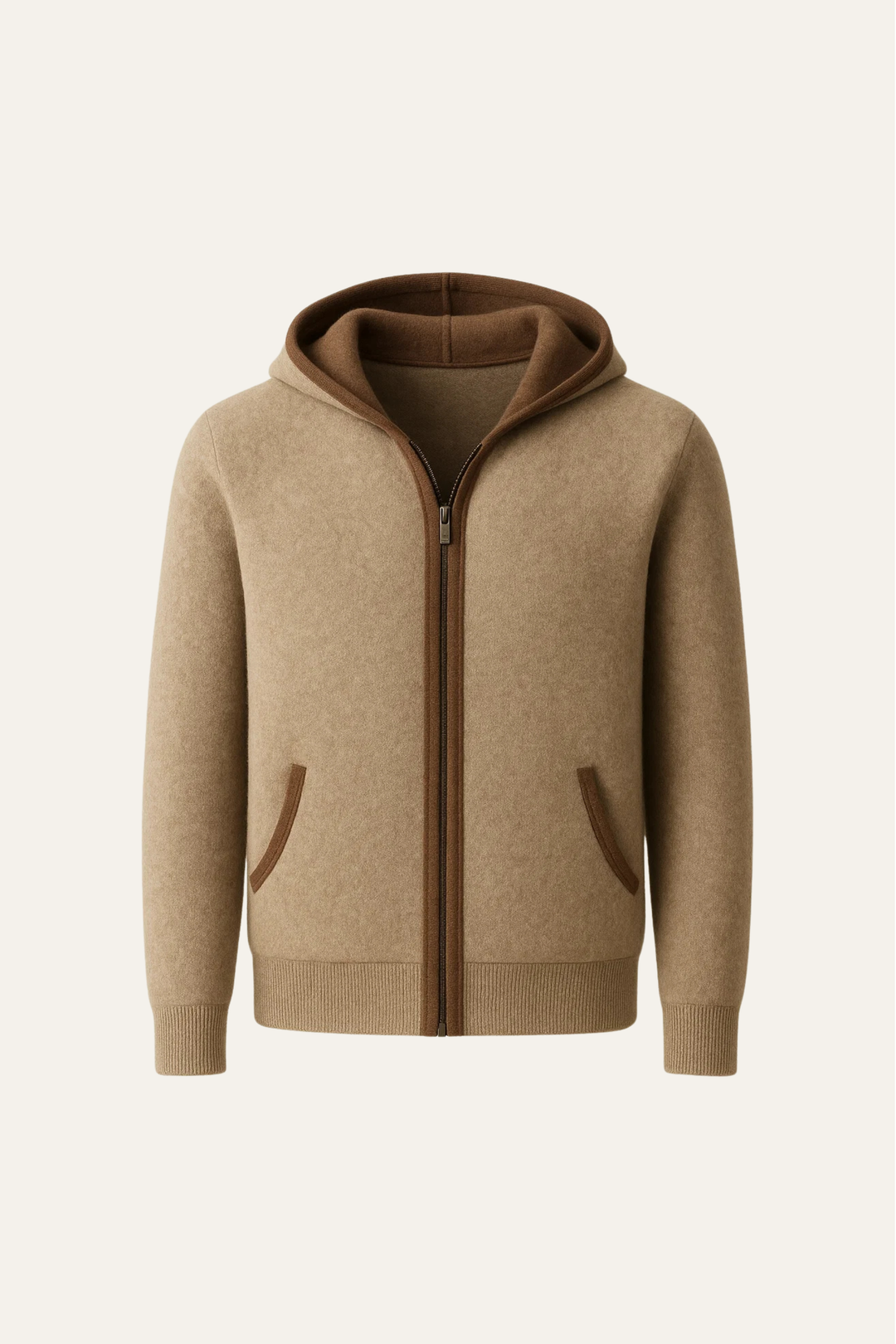 Tristan l Sorano Hooded Cardigan Brown