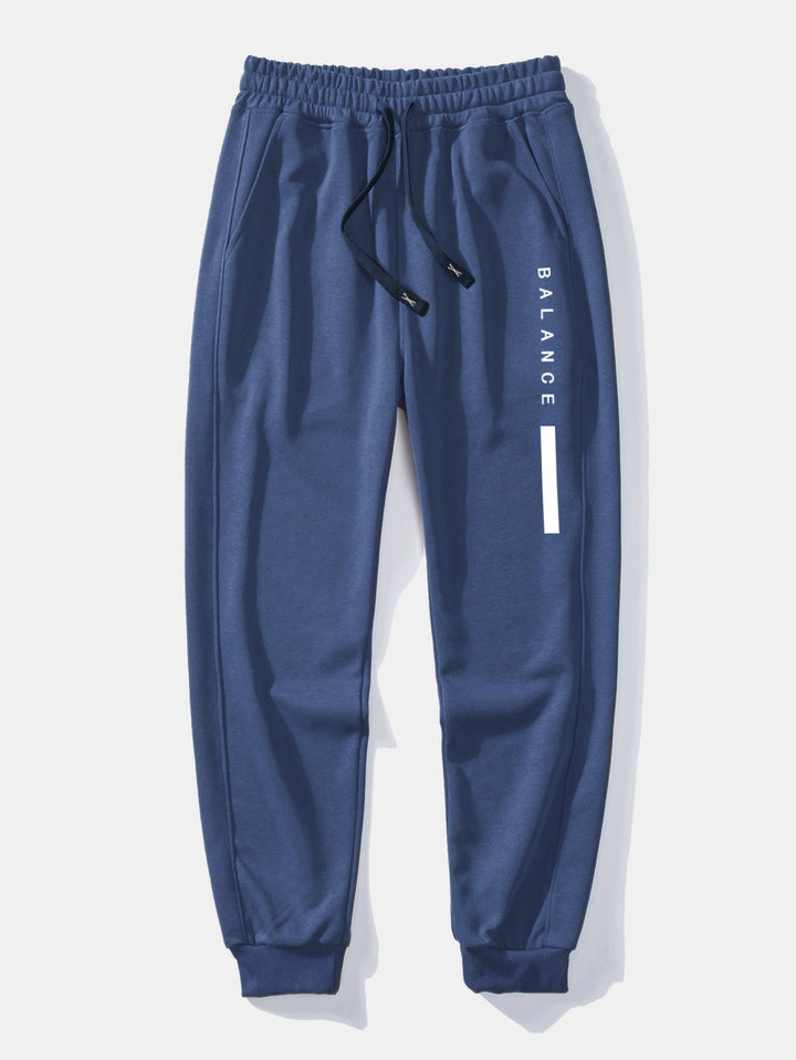 Balance Stripe Print Relax Fit Crew Neck Sweatshirt & Joggingbroek