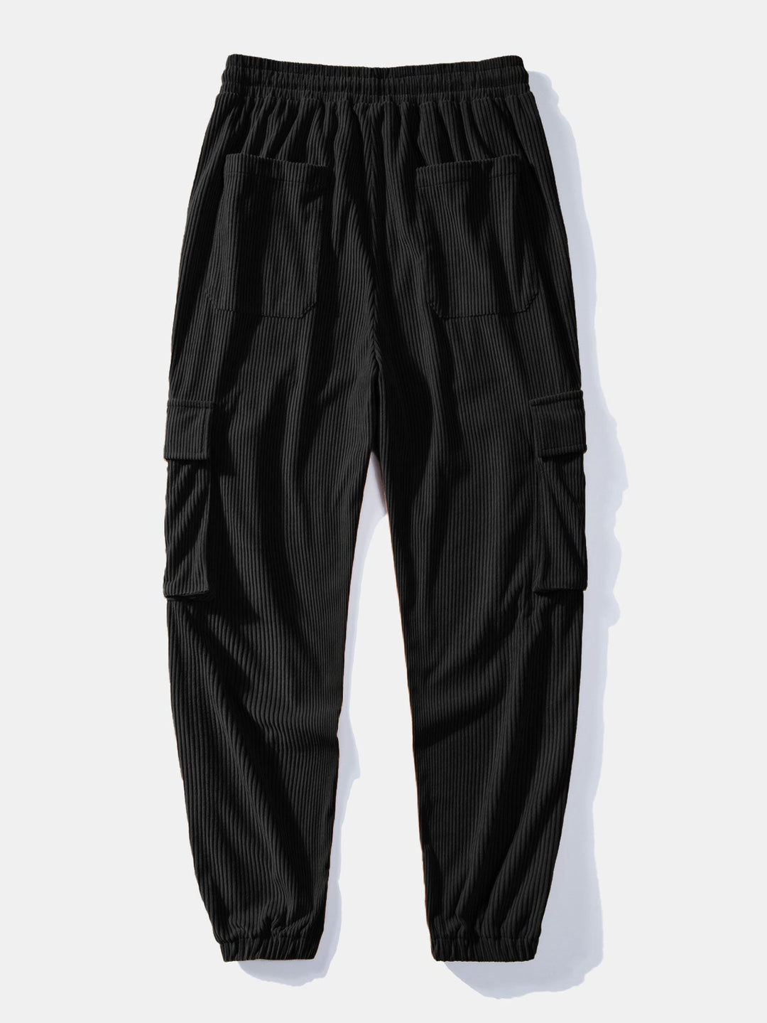 Wafel Knop-Up Shirt & Touwtjes Corduroy Cargo Jogger Broek